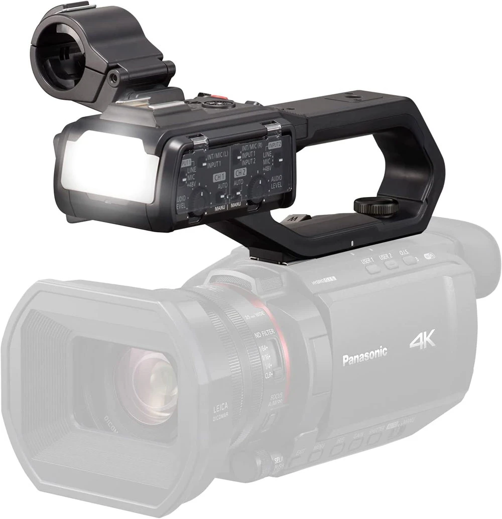 Panasonic HC-X1500 4Kハンドルユニット VW-HU1付 Panasonic VW-HU1 Detachable Handle for the HC-X1500 | Full Compass